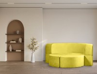 Canapea fără ramă Edka Luna 200 P12 Olive Green