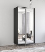 Шкаф-купе Mobildor-Lux Aron-P Mirror 120x230 Anthracite (aronp3507)