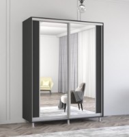 Dulap cu uşi glisante Mobildor-Lux Aron-S 170x230 Anthracite (arons4051) K2
