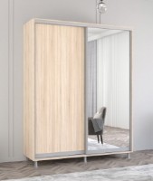 Dulap cu uşi glisante Mobildor-Lux Aron-S Chipboard/Mirror 180x230 Oak Sonoma (00013834)