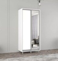 Шкаф-купе Mobildor-Lux Aron-S Chipboard/Mirror 100x230 White (00013736)