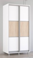 Dulap cu uşi glisante Mobildor-Lux Aron-S 110x210 White/Oak Sonoma (arons4458) K