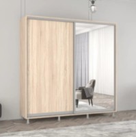 Шкаф-купе Mobildor-Lux Aron Chipboard/Mirror 200x220 Oak Sonoma (aron1806)