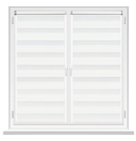 Рулонные шторы Msrolls Day Night Line 601/1 White 0.95x1.70m