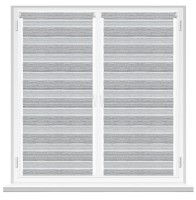 Рулонные шторы Msrolls Day Night Line 601/3 Grey 0.80x1.70m