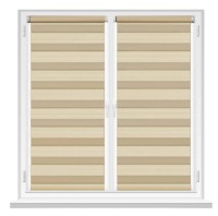 Рулонные шторы Msrolls Day Night Line 601/12 Platinum 0.95x1.70m