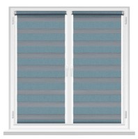 Рулонные шторы Msrolls Day Night Color V106 Dark Tuquoise 1.00x1.70m