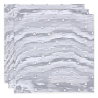 Пелёнки Jollein Miffy Stripe Navy 3pcs 70x70 (535-851-68008)