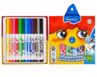 Набор фломастеров Marco Super Washable 12pcs (1630-12CB)