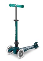 Trotinetă Micro Mini Deluxe Foldable Eco LED Green (MMD222)