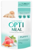 Hrană umedă pentru câini Optimeal Puppy Turkey & Carrots 4x100g
