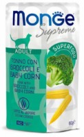 Влажный корм для кошек Monge Supreme Adult Tuna/Broccoli/Baby Corn 80g