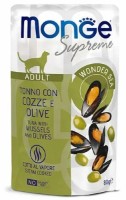 Влажный корм для кошек Monge Supreme Adult Tuna/Mussel/Olive 80g
