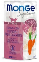 Влажный корм для кошек Monge Supreme Kitten Tuna/Quinoa/Baby Carrot 80g