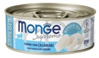 Влажный корм для кошек Monge Supreme Sterilised Tuna/Calamari 80g