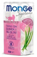 Влажный корм для кошек Monge Supreme Sterilised Tuna/Quinoa/Green Beans 80g