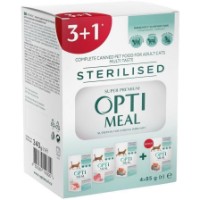Влажный корм для кошек Optimeal Adult Cats Sterilised Mix 4x85g