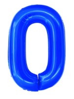 Воздушный шар Daco Cifra Zero 100cm Albastru (BL1000A)