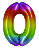 Воздушный шар Daco Cifra Zero 85cm Curcubeu (BL850CU)