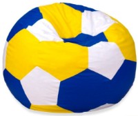 Fotoliu puf BeanBag Ares XL Blue/Yellow/White