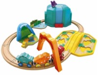 Set jucării transport Hape Dinosaur Train Bucket (E3828)