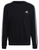 Мужская толстовка Adidas Essentials 3 Stripes French Terry Black/White, s.L (GK9078)