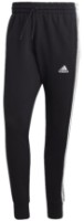 Pantaloni spotivi pentru bărbați Adidas Essentials French Terry Tapered Cuff 3S Black/White, s.L (GK8831)