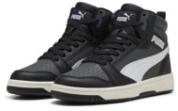 Ботинки детские Puma Rebound V6 Mid Jr Puma Black/White/Dusky Gray, s.36