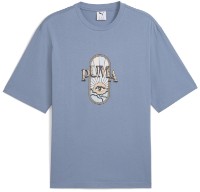 Tricou bărbătesc Puma Graphic Fest Boxy Tee Cool Blue, s.L