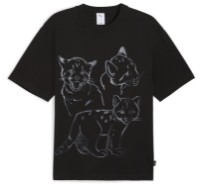 Tricou bărbătesc Puma Graphic Itty Bitty Tee Puma Black, s.L