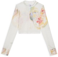 Tricou de dame Puma X Kidsuper W Longsleeve Sugared Alm Sugared Almond, s.XS