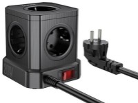 Protecţie împotriva supratensiunii Hoco NS8 Sharp Black