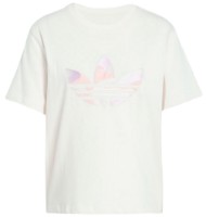 Женская футболка Adidas Camo Crop Tee Cream White/Clear Pink/Glow Pink, s.L