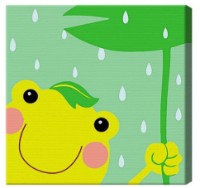 Tablou pe numere Art Gallery Premium 20x20cm Broasca si ploaie (BX3006)