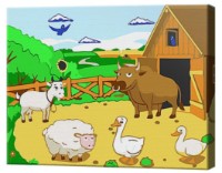 Картина по номерам Art Gallery Premium 20x30cm Ферма летом (CX4515)