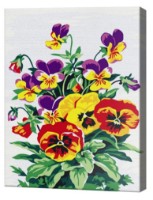 Картина по номерам Art Gallery Premium 20x30cm Фиалки (CX3781)