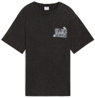 Женская футболка Puma Graphic Paradise Mindset Washed Relaxed Tee Puma Black, s.M