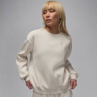 Hanorac damă Nike W Jordan Brkln Flc Crew 24 Light Orewood Brown/White, s.M