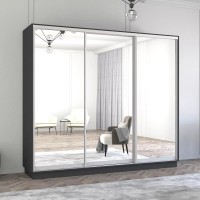 Dulap cu uşi glisante Mobildor-Lux Fox Mirror 270x210 Anthracite (fox6408)