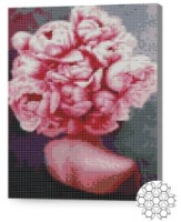 Алмазная картина по номерам Art Gallery Premium Голова в пионах 30x40cm (XQB80936)