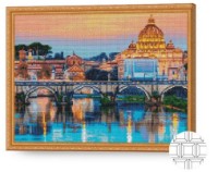 Алмазная картина по номерам Art Gallery Premium Город на реке 40x50cm (QB205199)