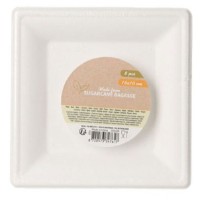 Набор одноразовых тарелок ECO 16x16cm (49669) 8pcs