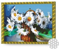 Алмазная картина по номерам Art Gallery Premium Корзина с ромашками 40x50cm (GA84208)