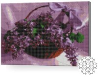 Алмазная картина по номерам Art Gallery Premium Корзина сирени 30x40cm (XQB76348)