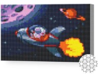 Алмазная картина по номерам Art Gallery Premium Космонавт в ракете 20x30cm (XQC84286)