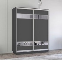 Шкаф-купе Mobildor-Lux Fox Mirror Elements 200x230 Anthracite (fox6842)