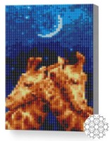 Алмазная картина по номерам Art Gallery Premium Объятия жирафов 20x30cm (XQC83954)