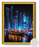 Алмазная картина по номерам Art Gallery Premium Огни ночного города 40x50cm (GA77486)