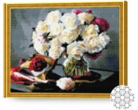 Алмазная картина по номерам Art Gallery Premium Огромный букет пионов 40x50cm (GA70557)