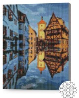 Алмазная картина по номерам Art Gallery Premium Отражение домиков 30x40cm (XQB75877)